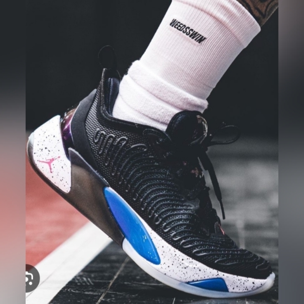Black and Blue Athletic Sneakers